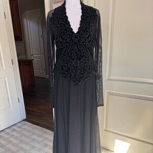 Tadashi Two Piece Evening Gown, Size Large